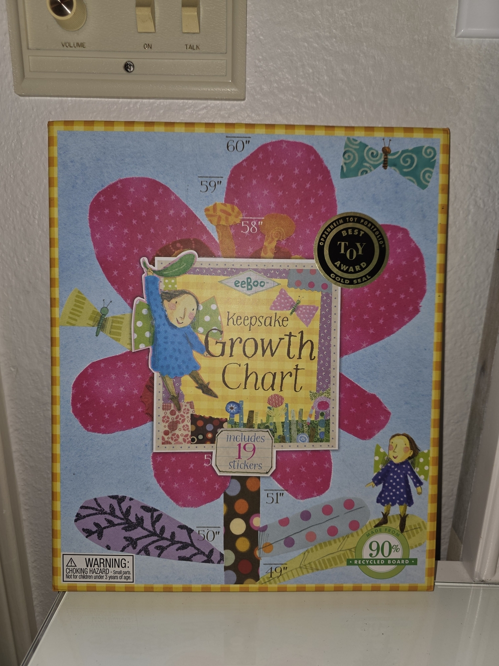 KEEPSAKE the Label Pink and Blue Growth Chart